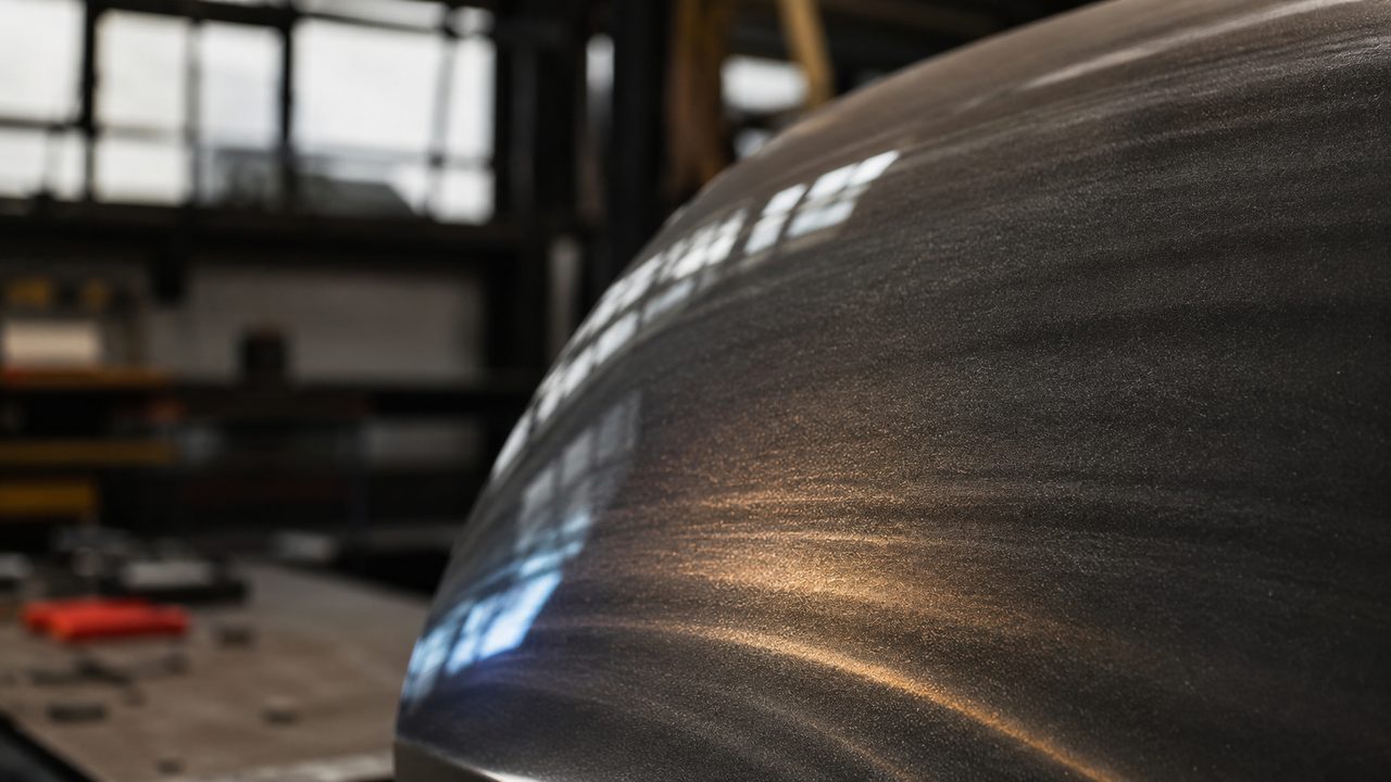 Полосы tiger striping на металлике из-за неравномерной ориентации алюминиевой пудры